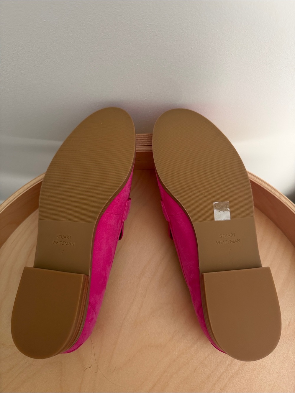 NWT STUART WEITZMAN Owen Buckle Loafer in Peonia Hot Pink Size 7 - Picture 10 of 12